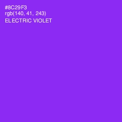 #8C29F3 - Electric Violet Color Image